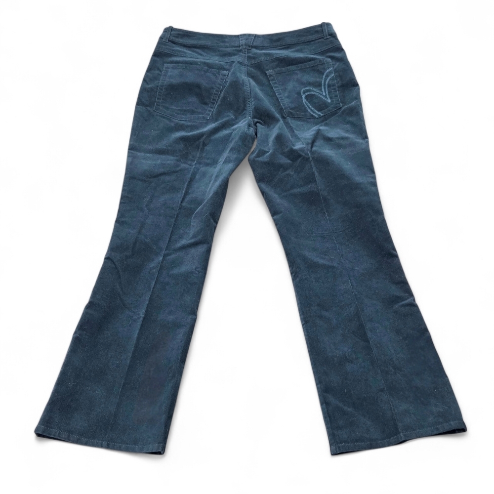 Per Una Deep Teal Women's Corduroy Boot Cut Pants UK 14 / US 10 - Picture 2 of 13